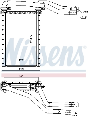 Радіатор пічки 811535 VALEO