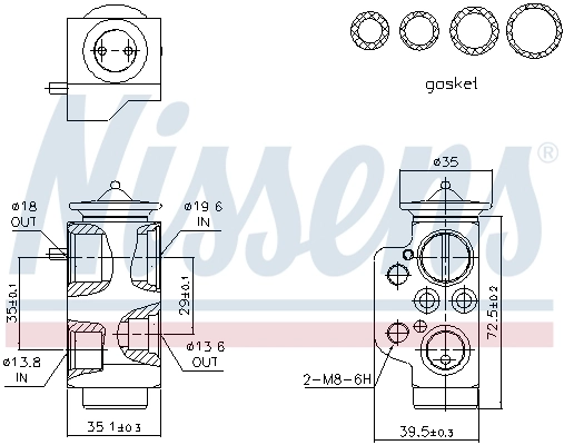 Клапан TRV, кондиціонера 9568KZ2 Polcar
