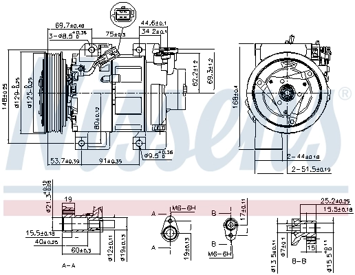 890293 Nissens Компресор холодоагенту