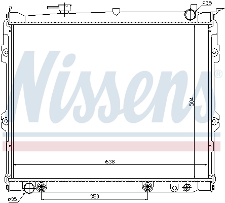 Радіатор охолодження Nissens 62435