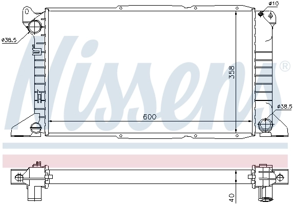 Радіатор 62081A Nissens
