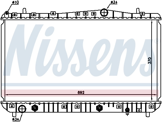 Радіатор 61634 Nissens