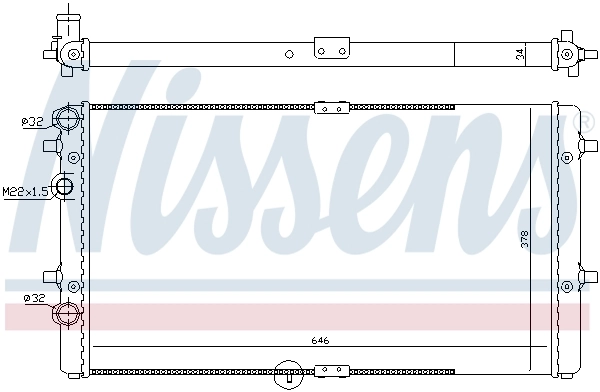 Радіатор 67301 Nissens