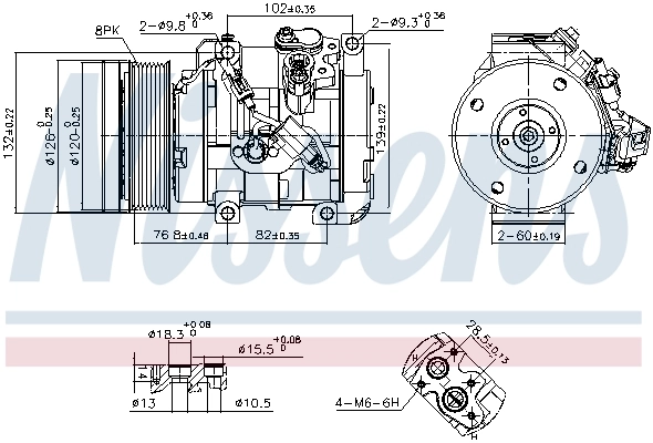890870 Nissens Компресор холодоагенту