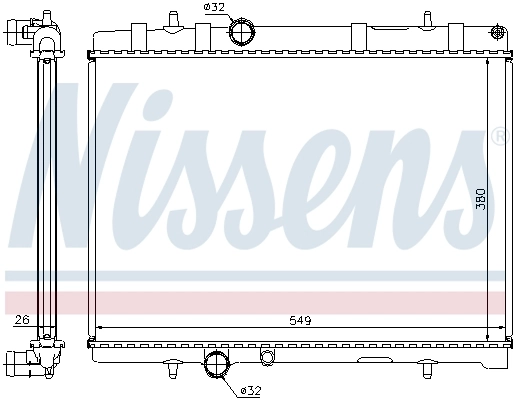 Радіатор 63605A Nissens