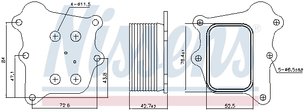 Радіатор масляний 91250 Nissens