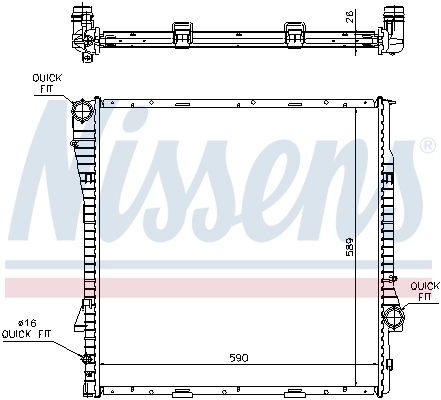 Радіатор 60788A Nissens
