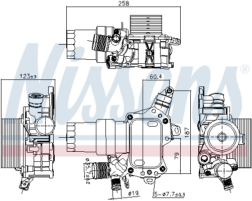 Корпус масляного фільтра Polcar 60X2L83