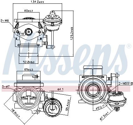 Клапан EGR Nissens 98182 ціна, від 48.73 USD