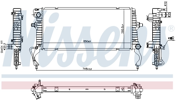 Радіатор 40C4085 Polcar