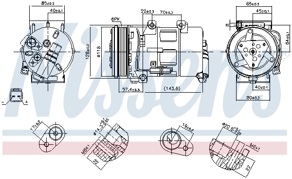 89493 Nissens Компресор холодоагенту
