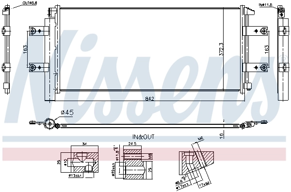 Конденсатор кондиціонера NRF 350600 ціна, від 122.00 USD