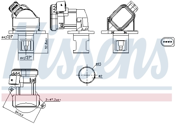 183349 Febi Клапан рециркуляції відпрацьованих газів EGR