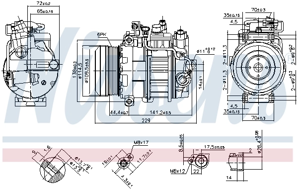 890296 Nissens Компресор холодоагенту