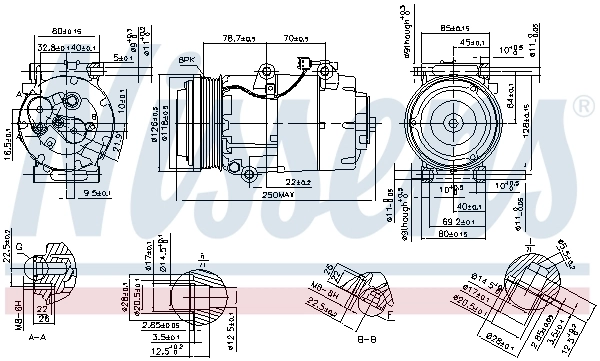 Насос кондиціонера Nissens 890090