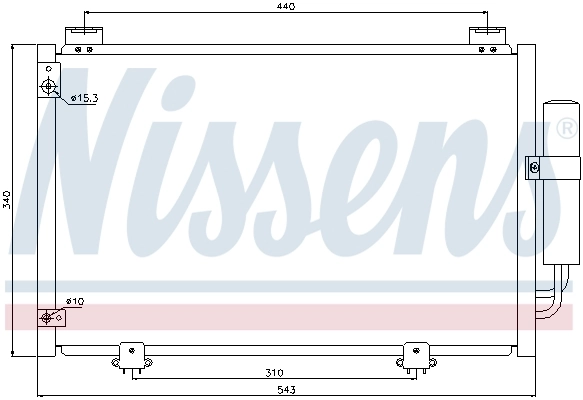 94581 Nissens Конденсатор