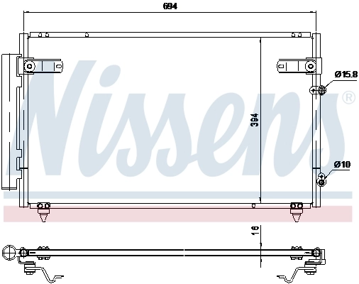940368 Nissens Конденсатор