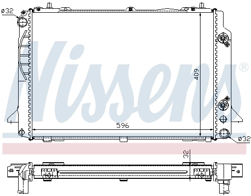 Радіатор охолодження Nissens 60469A