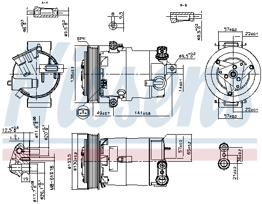Насос кондиціонера Nissens 890057