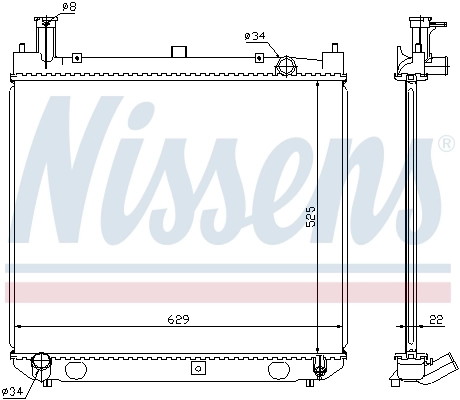 Радіатор 64858A Nissens