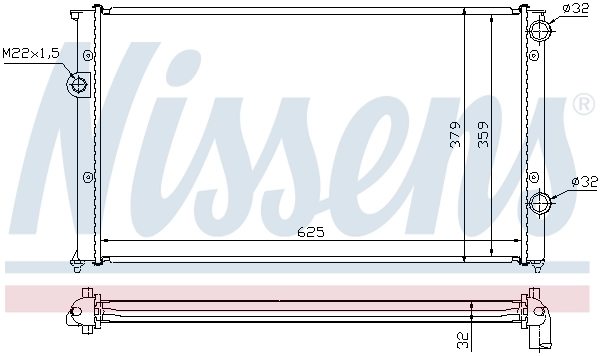 Купити 1550041 Kraft Радіатор двигуна