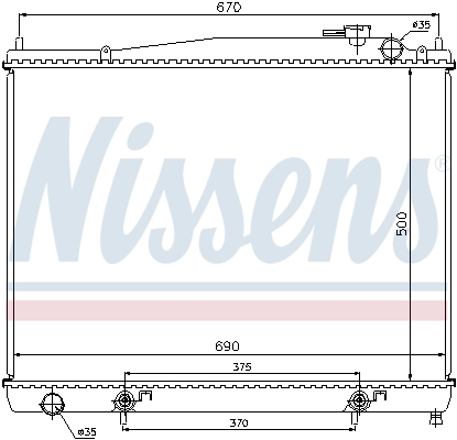 Радіатор 68715 Nissens
