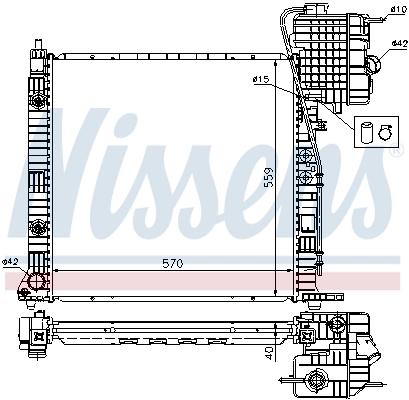Радіатор 62561A Nissens