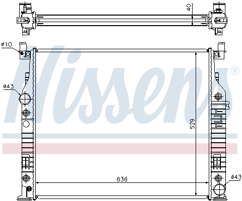 Радіатор охолодження Nissens 62576A