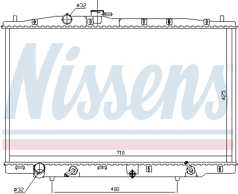Радіатор 681393 Nissens