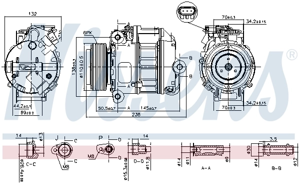 Насос кондиціонера Nissens 890037