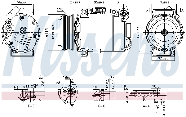 Насос кондиціонера Nissens 890714
