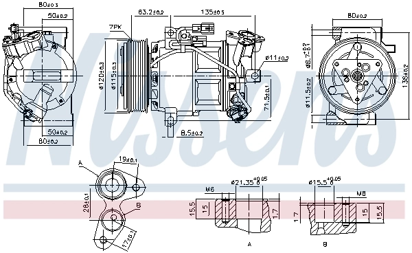 890653 Nissens Компресор холодоагенту
