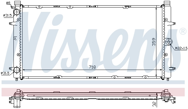 Радіатор охолодження Nissens 65273A