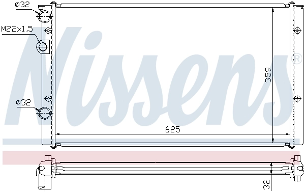 Радіатор 65248 Nissens