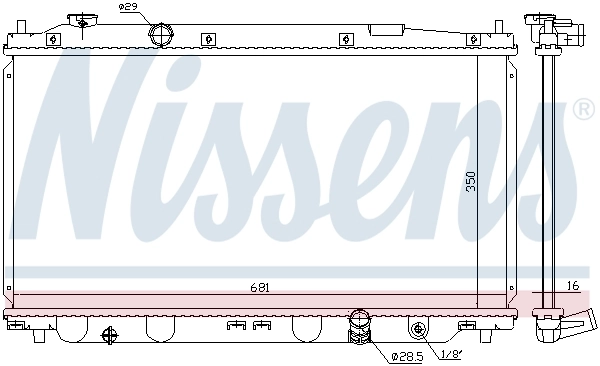 Радіатор 68150 Nissens