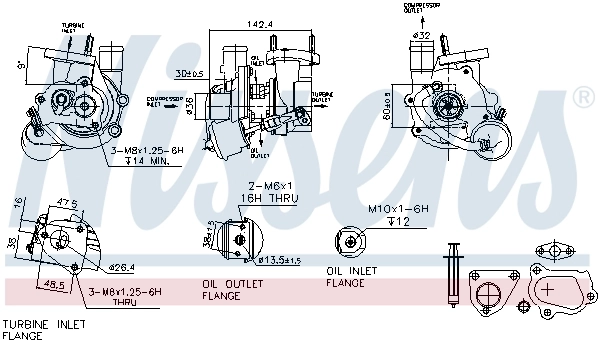 95516208 Peugeot/Citroen Турбонаддув