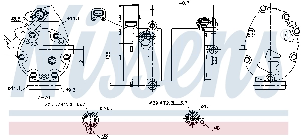 32333863 Volvo Компресор холодоагенту