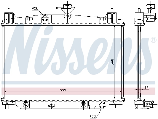 Радіатор 68505 Nissens
