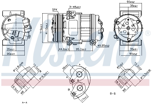 Насос кондиціонера Nissens 890055