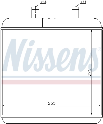 Радіатор обігрівача Nissens 71810