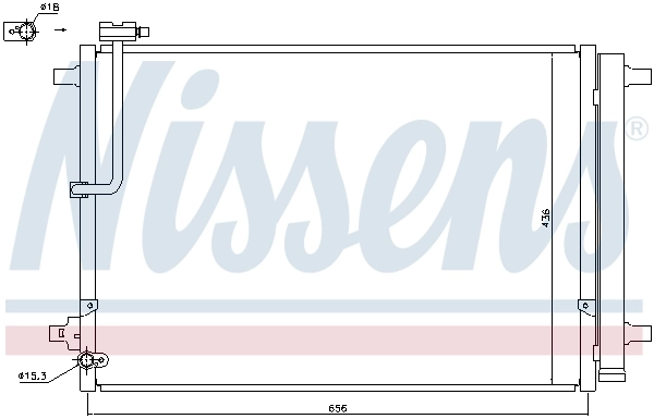 Конденсатор кондиціонера Nissens 940329 ціна, від 112.85 USD