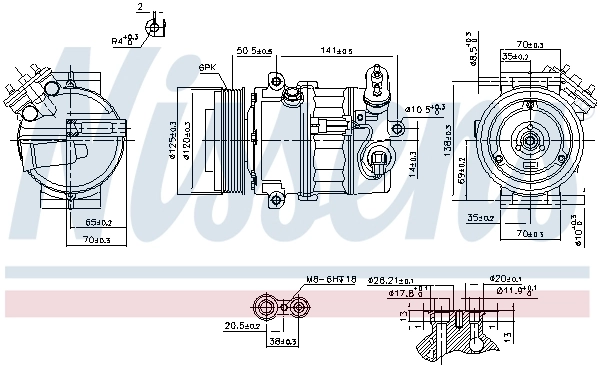 89497 Nissens Компресор холодоагенту