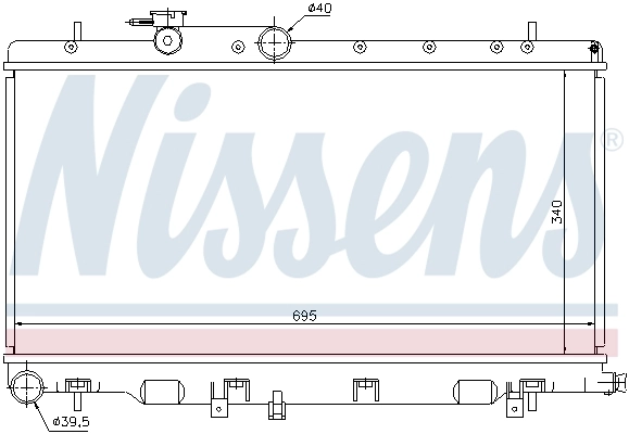 Радіатор 67708 Nissens