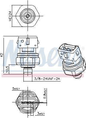 Клапан тиску кондиціонера Nissens 301069