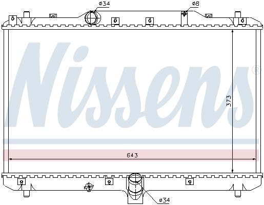 Радіатор 64198 Nissens