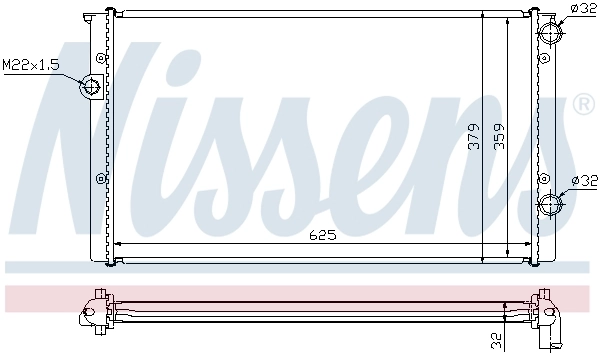 Радіатор 652461 Nissens