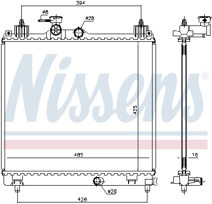 Радіатор 606550 Nissens