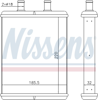 Радіатор обігрівача Nissens 71817