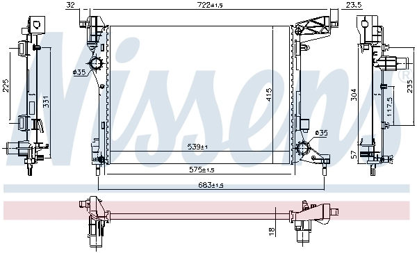 Купити 30L108A1 Polcar Радіатор двигуна