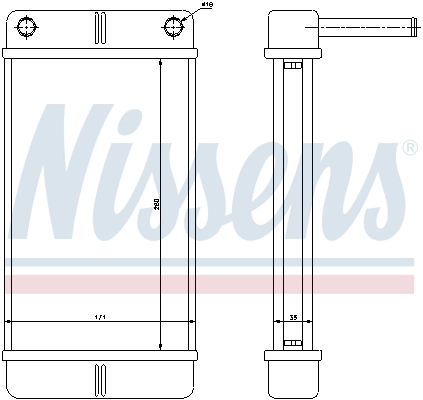 Радіатор обігрівача Nissens 71443